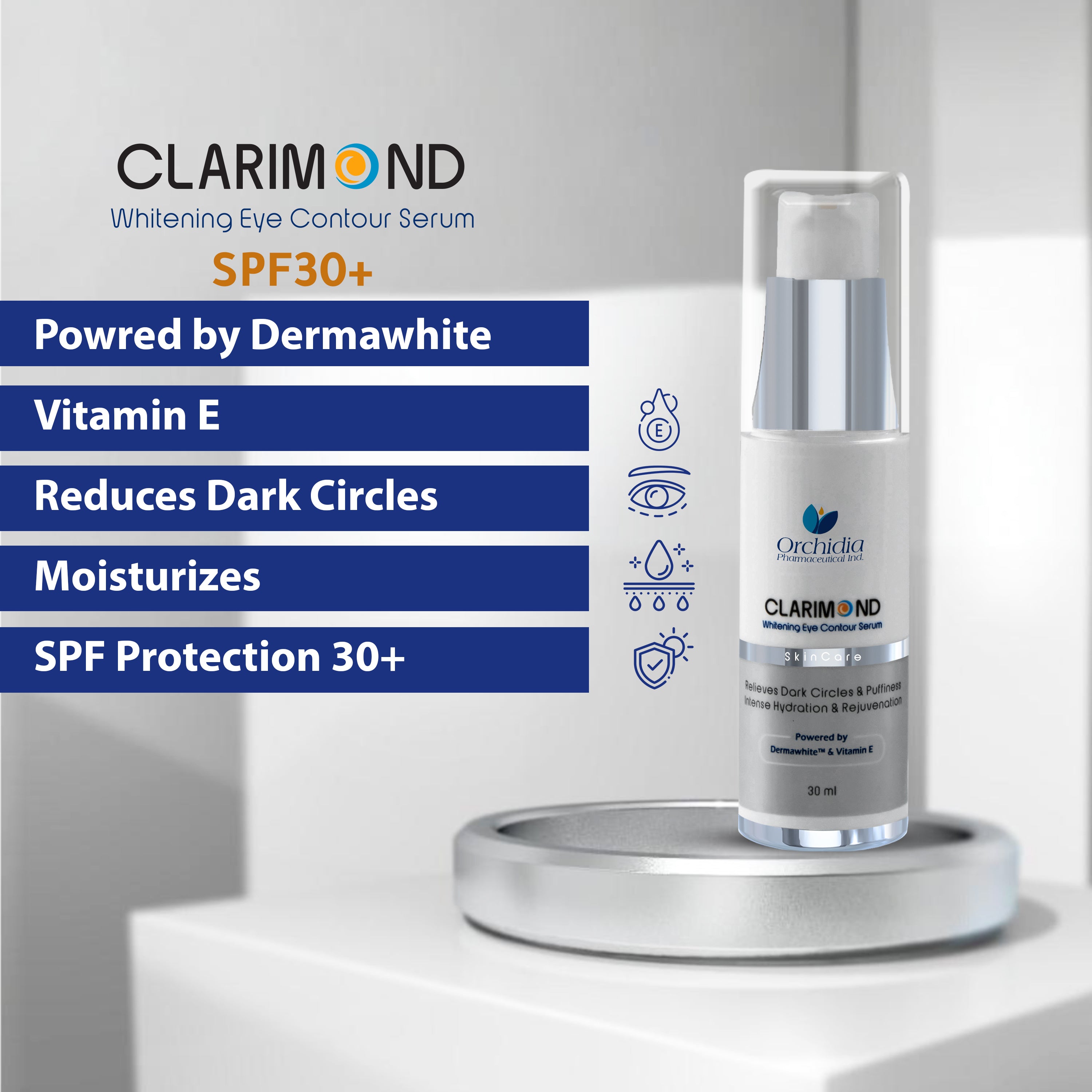 Clarimond Whitening Eye Contour Serum - 30 ml