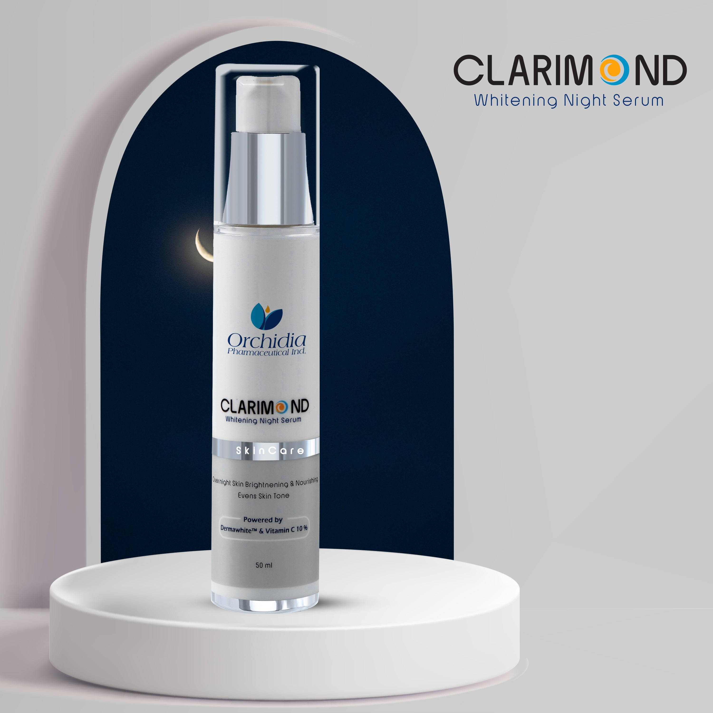 Clarimond Whitening Night Serum – Brightening Treatment - 50 ml