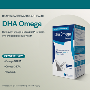 DHA Omega, Premium Fish Oil Supplement – 30 Soft Capsules