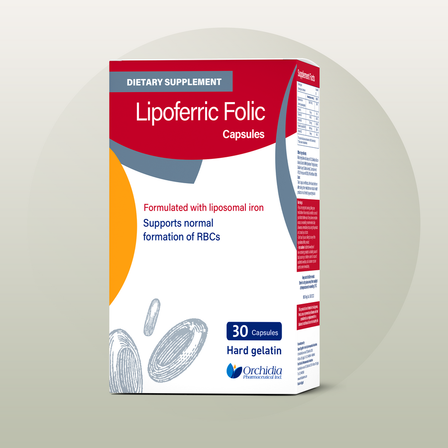 Lipoferric Folic – 30 Capsules