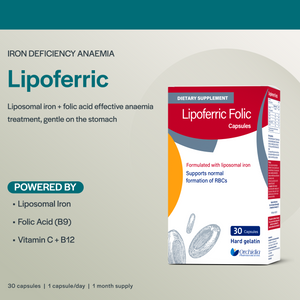 Lipoferric حمض الفوليك – 30 كبسولة