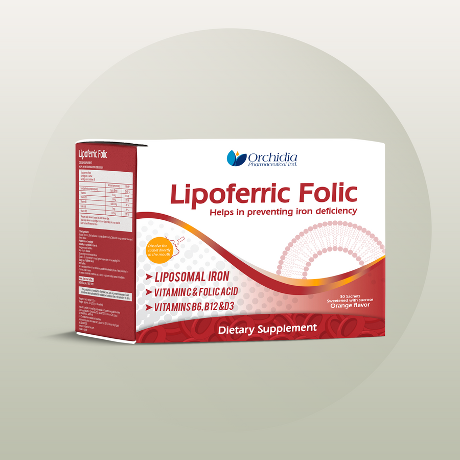 Lipoferric فوليك – 30 كيس